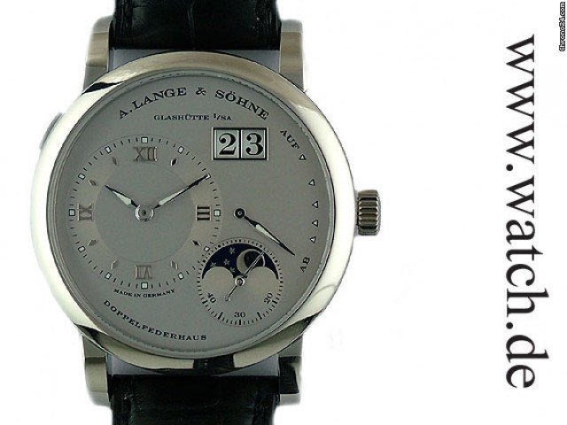 A. Lange & Sohne Lange 1 Mondphase Platin 38mm watches
