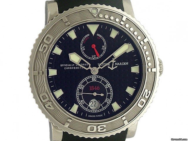 Ulysse Nardin Marine Diver Chronometer Stahl/Kautschuk 41mm watches