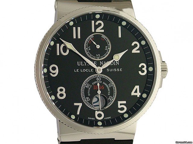 Ulysse Nardin Maxi Marine Chronometer Black Kautschuk 41mm watches