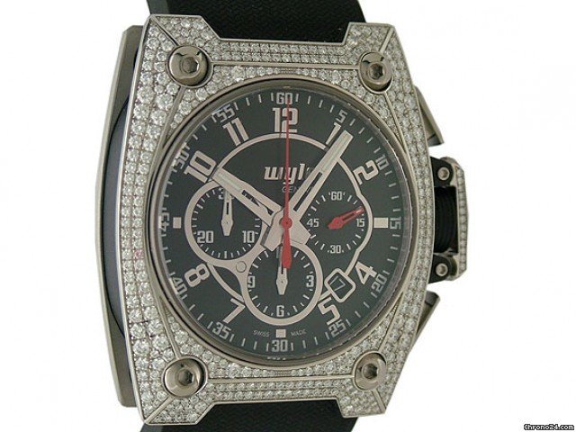 Wyler Chrono Diamond Kautschuk 52x43mm watches