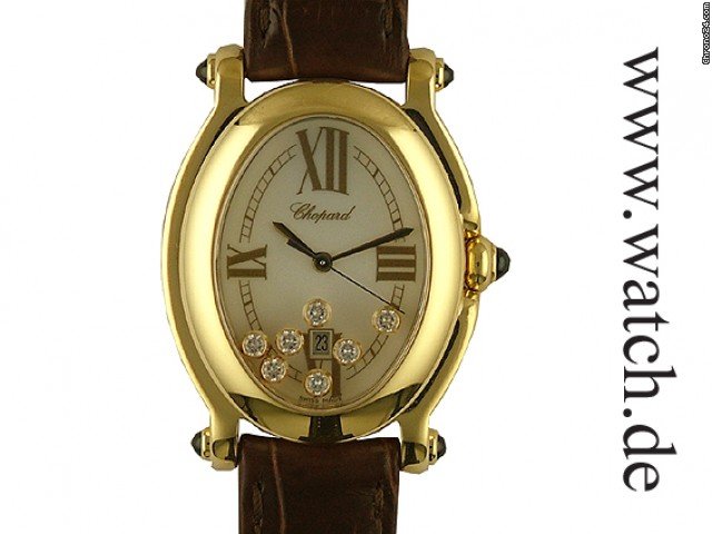 Chopard Happy Sport Gelbgold Diamond 40x29mm watches
