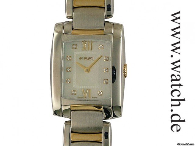 Ebel Brasilia Mini Stahl/Gelbgold Diamond Perlmutt 28x24mm watches