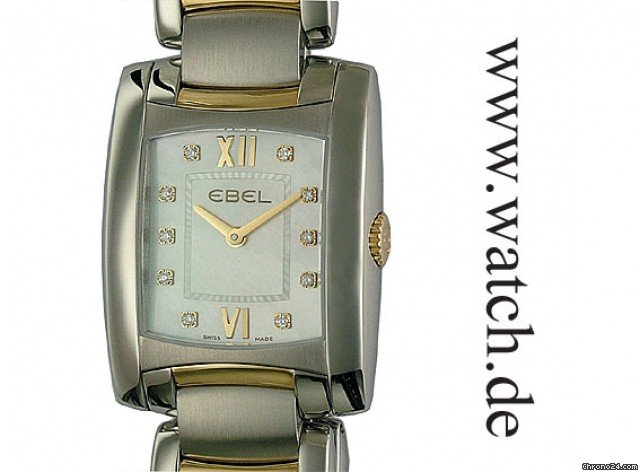 Ebel Brasilia Lady Stahl/Gelbgold Diamond Perlmutt 35x28mm watches