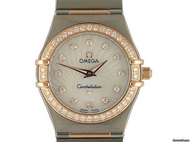 Omega Constellation Stahl/Rosegold Diamond Perlmutt 26mm watches
