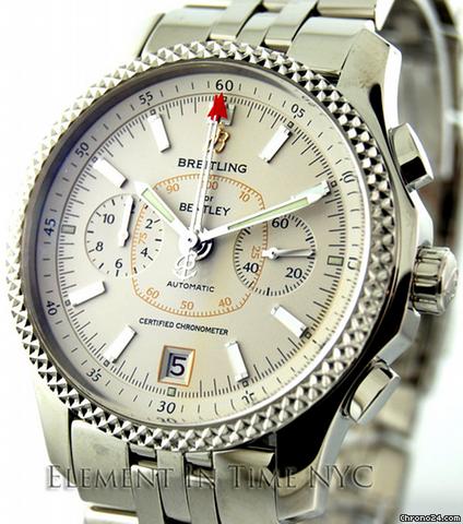Breitling Bentley Mark VI Chrono White Dial Bracelet P2636212/G611 watches