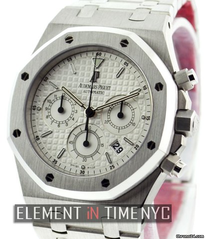 Audemars Piguet Royal Oak Chronograph Silver Dial NIB watches