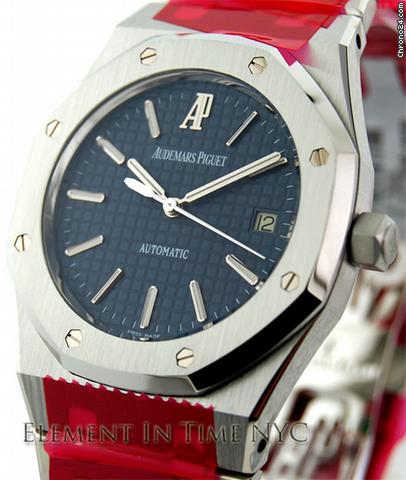 Audemars Piguet Royal Oak Date Steel On Bracelet Blue Dial watches
