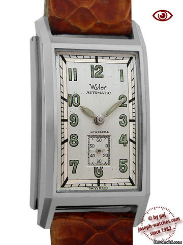 Wyler Early rectangular Wind watches