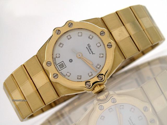 Chopard Damen "ST. MORITZ" 750/- Gelbgold Quarz watches