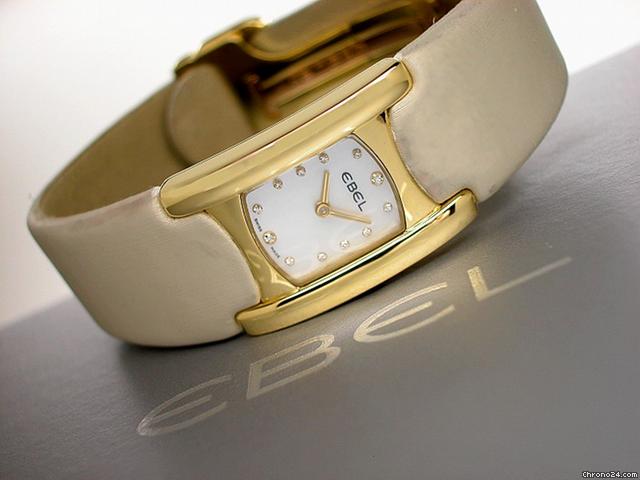 Ebel Damen "BELUGA" 750/- Gelbgold Quarz watches