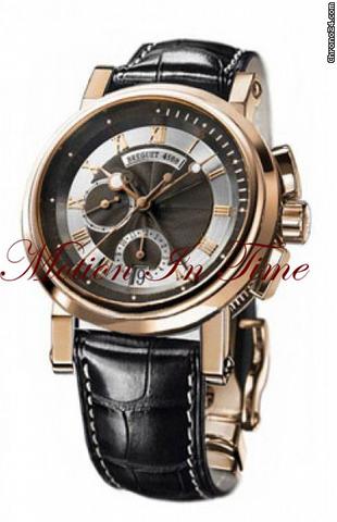 Breguet MARINE II 42mm CHRONOGRAPH AUTOMATIC -ROSE GOLD ON CROCODILE watches