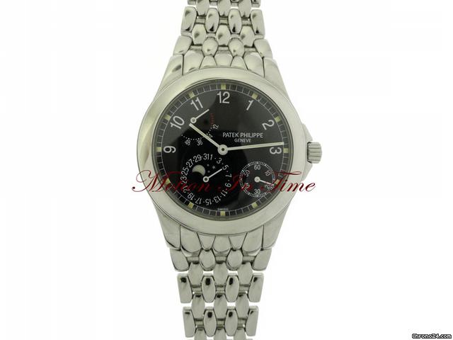 Patek Philippe COMPLICATIONS 5085 STAINLESS STEEL MOONPHASE POWER RESERVE watches