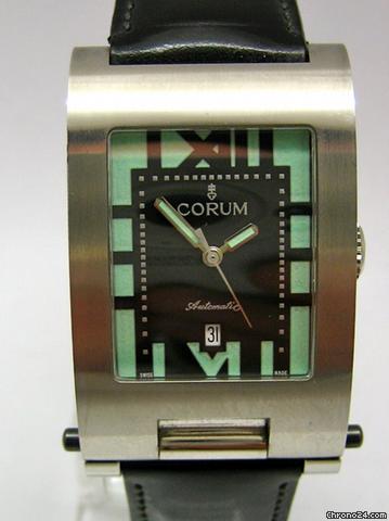 Corum Tabogan Automatik Leder schwarz watches