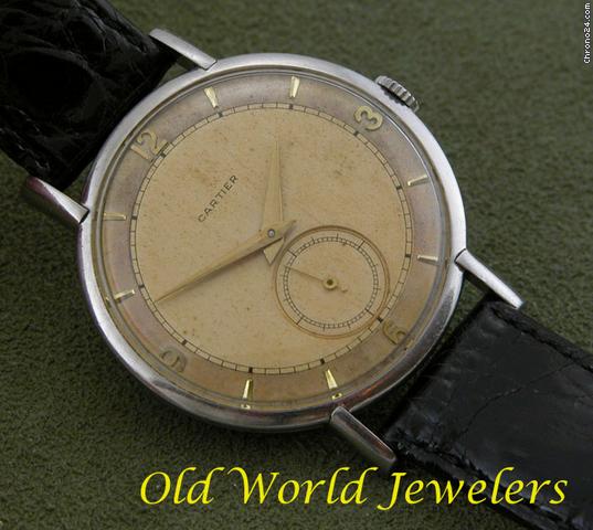 Cartier Vintage Large Stainless Steel watches