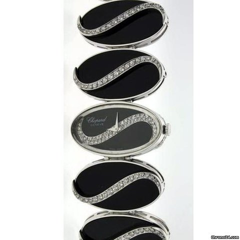 Chopard Happy Diamonds Onyx stone watches