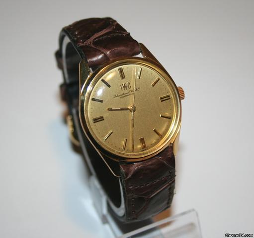 IWC 18 K Gold 35mm C89 mit Box& Krokoarmband watches