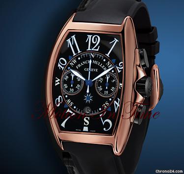 Franck Muller MARINER XL ROSE GOLD CHRONOGRAPH ON RUBBER STRAP - NEW MODEL watches