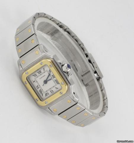 Cartier Santos Damenuhr Stahl / Gold watches
