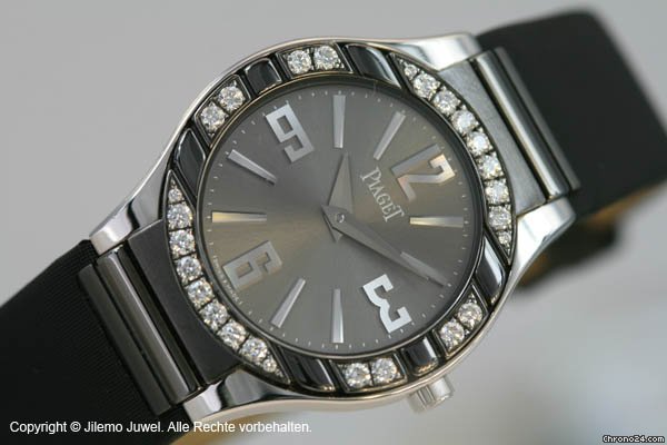 Piaget Polo 750 18 K Weissgold mit Brillanten Quarz watches