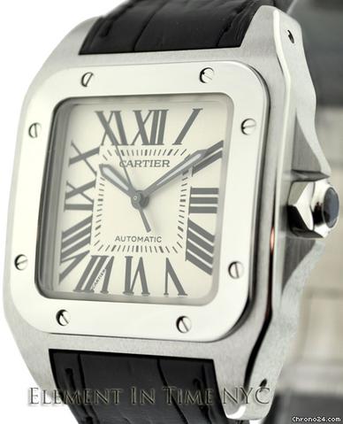 Cartier Santos 100 Ladies w20106x8 NEW watches