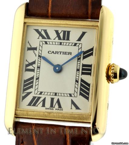 Cartier Tank Louis Yellow Gold Ladies watches