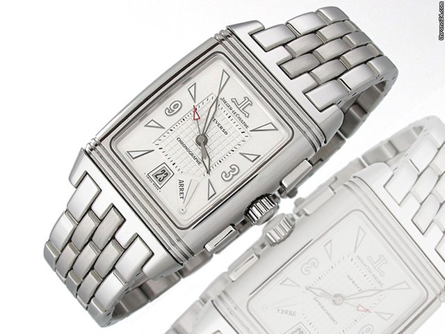 Jaeger-LeCoultre "REVERSO GRAN SPORT CHRONO" Edelstahl Handaufzug watches