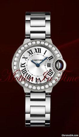 Cartier BALLON BLEU LADIES' DIAMOND 18kt WHITE GOLD ON BRACELET -NEW watches