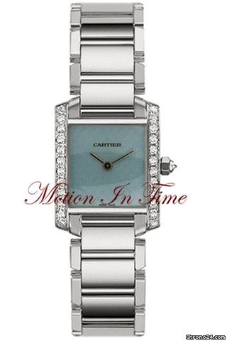 Cartier TANK FRANCAISE LADIES' WHITE GOLD DIAMOND RARE LIMITED ED. watches
