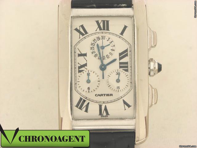 Cartier TANK AMERICAINE CHRONOREFLEX IN ORO BIANCO watches