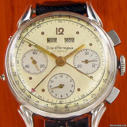 Girard Perregaux Girard-Perregaux Dato-Compax Valjoux 72 C triple calendar watches
