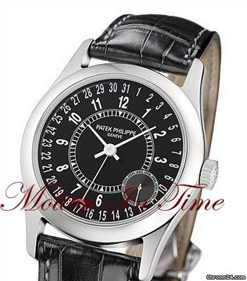 Patek Philippe 6000g - CALATRAVA WHITE GOLD "BLACK" RARE NEW watches