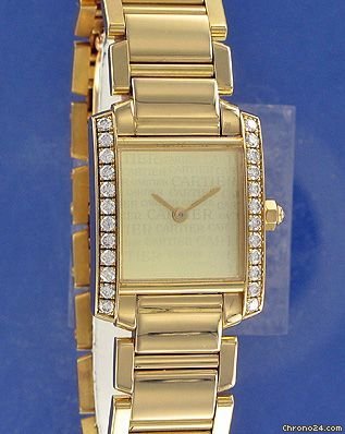 Cartier Tank Francaise Lady Diamond Yellow Gold watches