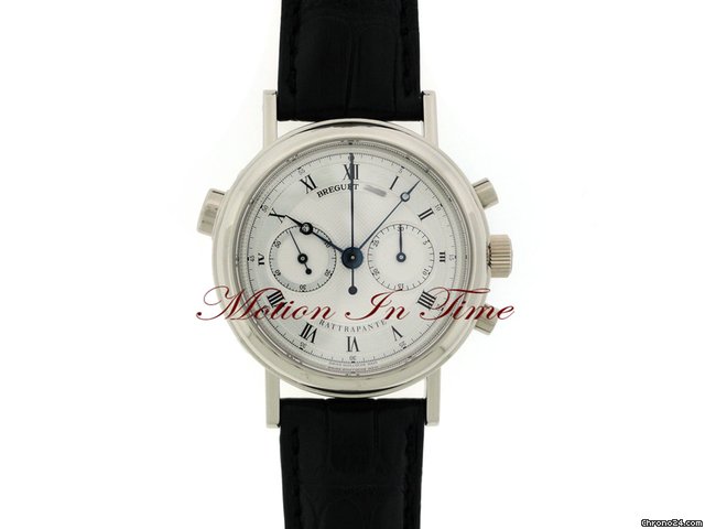 Breguet CLASSIQUE CHRONOGRAPH RATTRAPANTE "Lemania" WHITE GOLD -RARE watches
