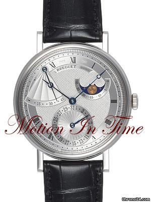 Breguet CLASSIQUE MOONPHASE w/ POWER RESERVE WHITE GOLD watches