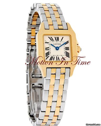 Cartier SANTOS DEMOISELLE LADIES' 18kt YELLOW GOLD & STEEL- NEW 2011 watches