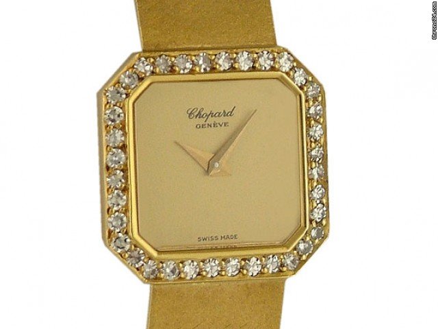 Chopard Classique 18kt Gelbgold Diamond Handaufzug Vintage 19x19mm watches