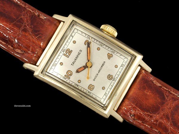 Omega 1930's Vintage TAVANNES MARINE - Waterproof, 14K GOLD - THE watches