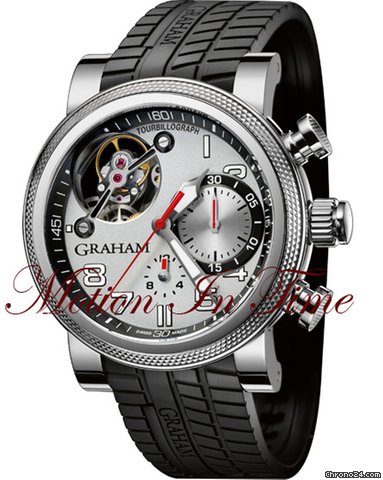 Graham TOURBILLOGRAPH TRACKMASTER CHRONIUM LIMITED 100 PIECES -47mm watches