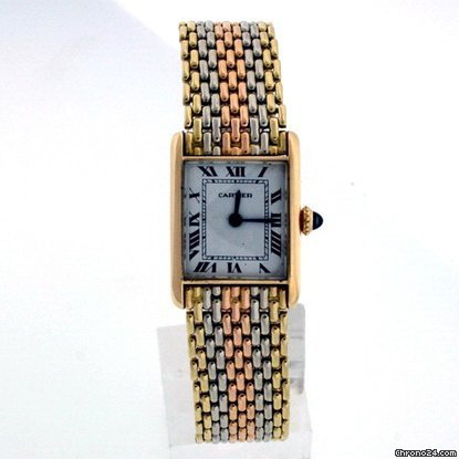 Cartier Tri Color Tank Pre-Owned Ladies watches