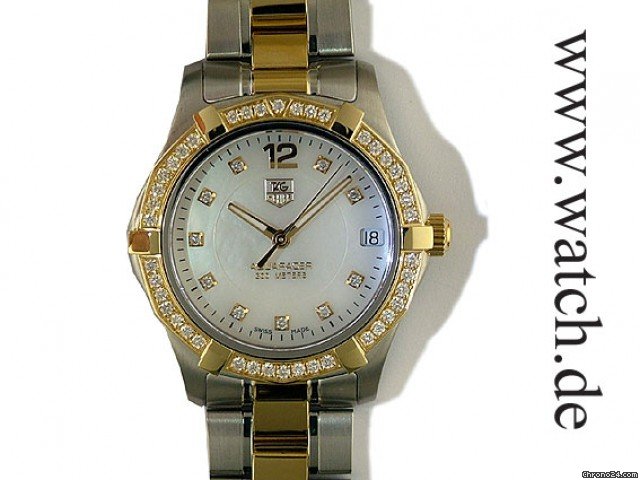 TAG Heuer Aquaracer Lady Stahl/Gelbgold Diamond 33mm watches