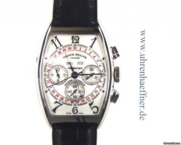 Franck Muller Cintree Curvex Master Calendar Weissgold 47x34mm watches