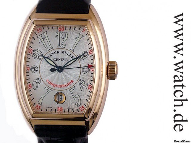 Franck Muller Conquistador Cintree Curvex Rosegold 49x35mm watches
