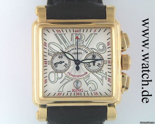Franck Muller Conquistador King Cortez Chronograph Rosegold 45x45mm watches
