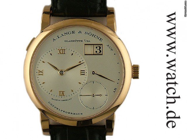 A. Lange & Sohne Lange 1 Rosegold Handaufzug Faltschlie e 38mm watches