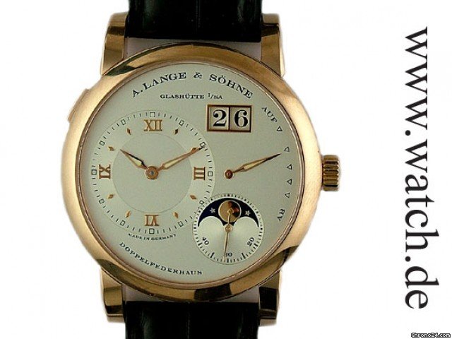A. Lange & Sohne Lange 1 Mondphase Rosegold inkl. Faltschlie e 38mm watches