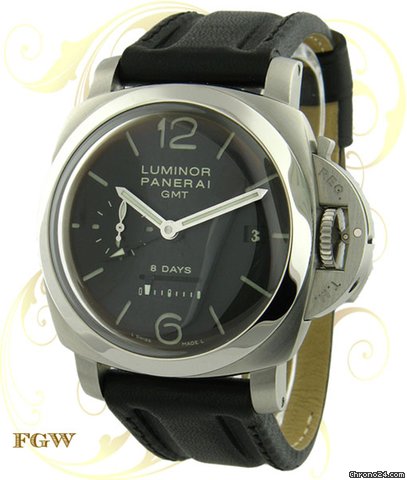 Panerai Limited Edition PAM00233 Luminor 1950 GMT 8-Day, Steel, watches