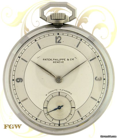 Patek Philippe Vintage Pocket Watch, "Staybrite" Steel, ca. 1937 watches