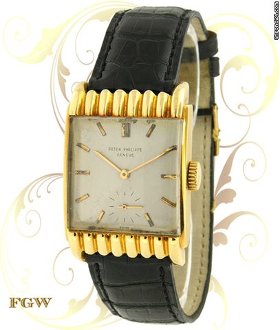 Patek Philippe 2517 Vintage Rectangle, Yellow Gold, ca. 1953 watches