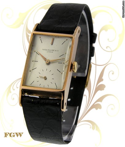 Patek Philippe 1445/1 Vintage Rectangle, Rose Gold, ca. 1941 watches