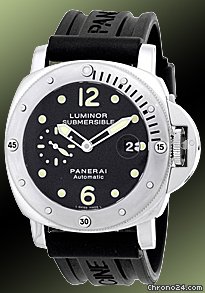 Panerai Gent's Stainless Steel 44mm Luminor Submersible Strapwatch watches